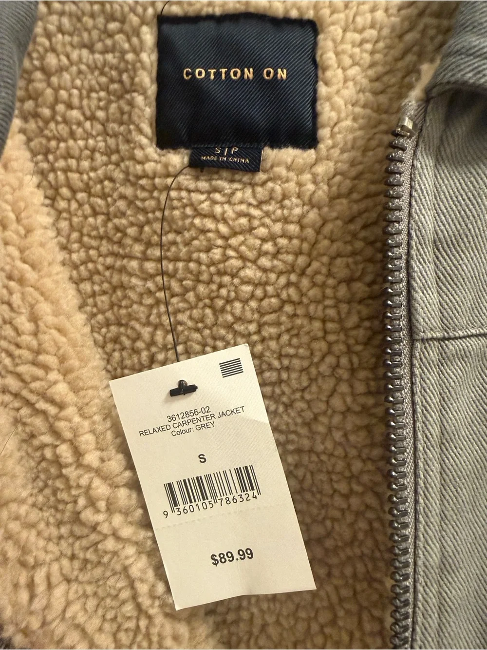 Grey Sherpa Carpenter Jacket